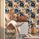 thumbnail image 2 of Papel pintado MuralPeel Vintage Boho Brown Glass Floral, 2 of 7