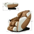 thumbnail image 3 of Costway Full Body Massage Chair Zero Gravity Shiatsu Massage Recliner SL Track Intelligent Voice Control Heat Foot Roller Thai Yoga Stretch Coffee, 3 of 12