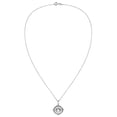 thumbnail image 2 of Wanderer’s Guide Sterling Silver Compass White MOP Inlaid Necklace, 2 of 6