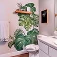 thumbnail image 4 of Green Tropical Jungle Leaves Wall Decals Palm Tree Leaf Plants Wall Stickers DIY Peel and Stick Removable Monstera murals Leaf Window Stickers for Kids Bedroom Nursery Living Room Decoration, 4 of 8