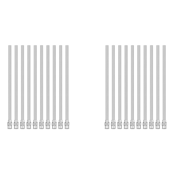 20 Pcs Blunt Tip Dispensing Needles 4 Inch, 12 Gauge Stainless Steel Blunt Needles Fluid Applicator 10G