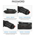 thumbnail image 2 of For Bike Storage Anti-Theft Security Steel Cable Lock 5 Digit Combination Bike Lock Anti-theft Five-Digit Code Lightweight Lock, 2 of 9