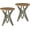 Sage Green, variant on SolaceHue Pedestal Farmhouse End Table, Distressed Top with Tripod Base Bedside Table for Living Room, Modern, Boho Decor, Round (1 Pack, Distressed Black)
