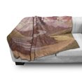 thumbnail image 3 of Fairytale Soft Flannel Fleece Throw Blanket, Princess and Castle Cartoon Like Image on the Hill Sunset Image Art Print, Cozy Plush for Indoor and Outdoor Use, 50" x 70", Multicolor, by Ambesonne, 3 of 6