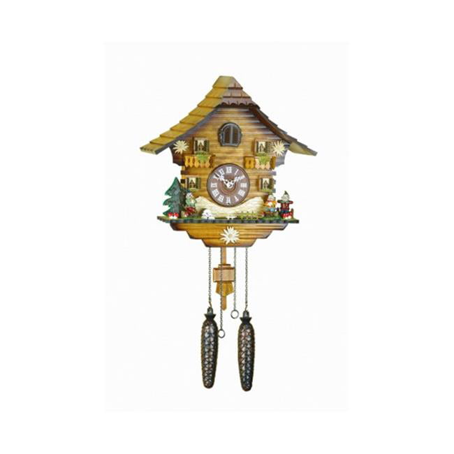 Sentiment No Place Like Home Rustic Wall Clock Colored Birdhouse Wall Clock 