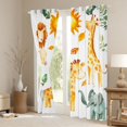 thumbnail image 3 of Castle Fairy Giraffe Elephant Curtains Pack of 2 (42x84 Each),Animal Curtains Blackout, 3 of 6