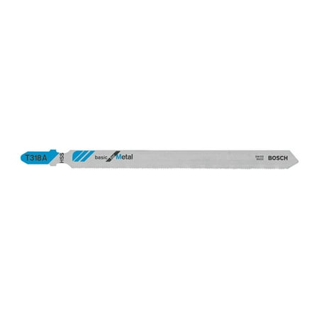 Bosch T101b Jigsaw Blades - Bosch 5-1/4 in. High Carbon Steel T-Shank Wavy set and milled Jig Saw Blade 24 TPI 5 pk