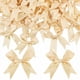 thumbnail image 1 of Lazos de satén autoadhesivos para envolver regalos, color champán dorado, adhesivo fácil de usar para proyectos de manualidades, lazos de cinta prefabricados para bodas elegantes, cumpleaños y, 1 of 5