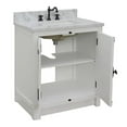 thumbnail image 5 of Bellaterra Home 31" Single vanity in Glacier Ash finish top with White Carrara and rectangle sink, 5 of 9
