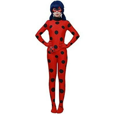 miccostumes women's lady bug cosplay jumpsuit (s)