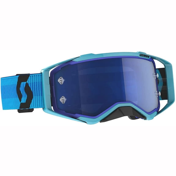 Scott Prospect MX Offroad Goggles Blue/Black w/Blue Chrome Lens