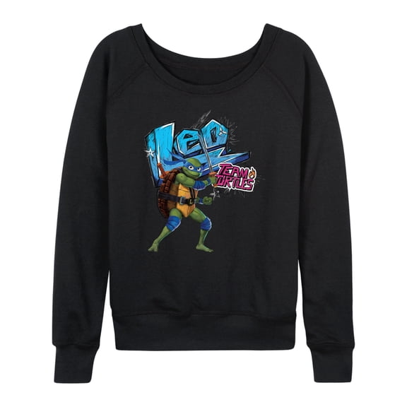 Teenage Mutant Ninja Turtles: Mutant Mayhem - Leonardo AKA Leo - Women's Lightweight French Terry Long Sleeve Shirt