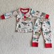 thumbnail image 3 of Conjuntos de ropa de dormir para niños, ropa de dormir con bordado de tres Santas, Top de pantalones a cuadros, pijamas de invierno y Navidad, venta al por mayor, 3 of 4