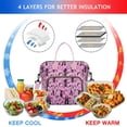 thumbnail image 4 of Pink Halloween Fantasy Pattern Womens Lunch Box for Work,Insulated Large Lunch Bag for Tween and Teen,Loncheras Para Mujer,Leakproof Adult Lunch Bag for Work,Beach,Travel,Picnic,Camping, 4 of 6