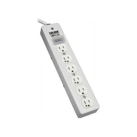 UPC: 0037332167071 | Tripp Lite SPS610HGRA UL1363 Hospital Grade Surge Protector with 6 Hospital Grade Outlets
