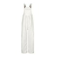 thumbnail image 7 of Cethrio Girls Fleece Jumpsuits, Casual Sleeveless Adjustable Straps Wide Leg Winter Overalls White Size 7-8, 7 of 7