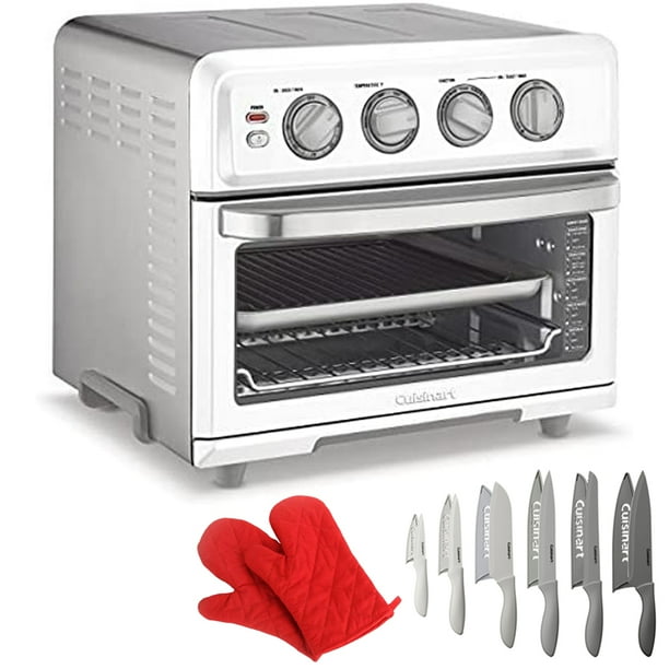 Cuisinart TOA70W AirFryer Toaster Oven with Grill White Bundle with
