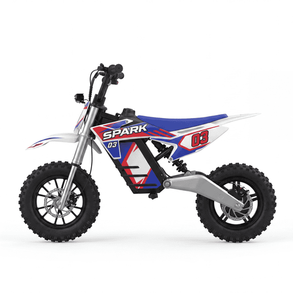 NEXVEY Kids Electric Dirt Bike, 36V Battery Powered Off Road Motorcycle for Kids Ages 8-12, 20 MPH Top Speed, 14" Tires, Front & Rear Suspension, High Performance Outdoor Ride-On Bike for Ages 8-12