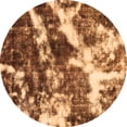 thumbnail image 1 of Ahgly Company Indoor Round Abstract Orange Modern Area Rugs, 6' Round, 1 of 4