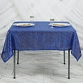 thumbnail image 5 of BalsaCircle 60" x 60" Royal Blue Sequin Square Table Overlays Wedding Catering Tablecloth Linens, 5 of 8