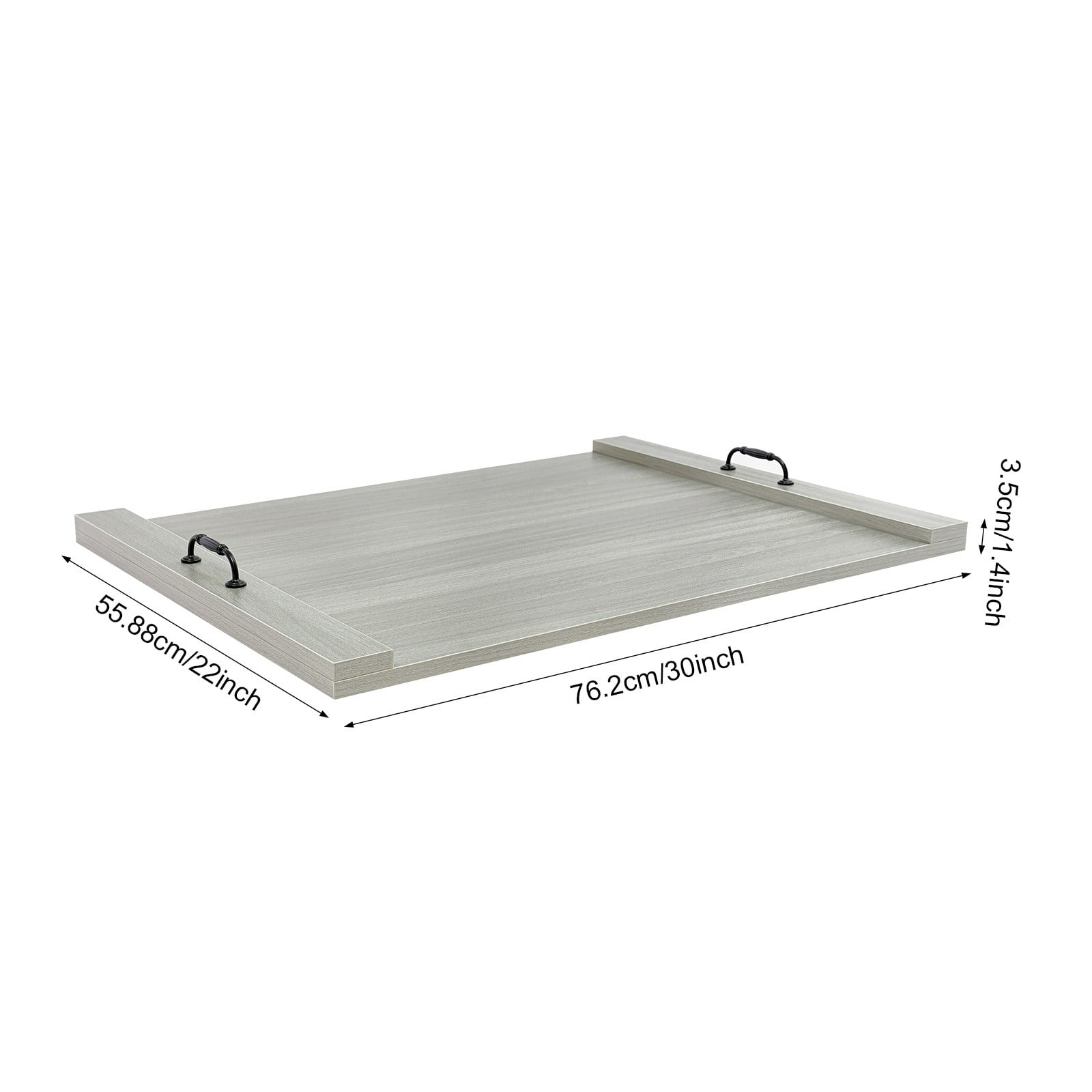 ToppiJoy Stove Top Cover with Handles, 30 x 22 Inch Noodle Board, Solid Wood & Melamine, Multifunctional Kitchen Countertop Protector, Space-Saving & Easy to Clean