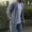 Grey, variant on jsaierl Mens Cardigan Sweater Long Sleeve Knit Sweater Solid Casual Open Front Soft Mid-Length Sweater Jacket Top with Pockets