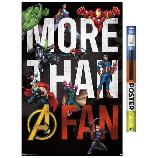 Marvel Comics More Than A Fan Premium Poster And Poster Clip Bundle Walmart Com Walmart Com