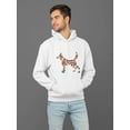 thumbnail image 2 of Tribal Dog  Hoodie Men -Image by Shutterstock, Male 3X-Large, 2 of 4
