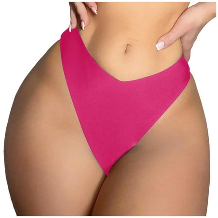 Sopiago Women s Bikini Bottoms Cheeky Swimsuit Bottoms Wave Swim Briefs Basic Bathing Suit Bottom for Women Hot Pink M