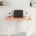 thumbnail image 1 of vidaXL Table Top Light Brown 80x50x(2-4) cm Treated Solid Wood Oak, 1 of 5