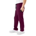 thumbnail image 2 of ave. Unisex Clinton Straight Leg Six Pocket Cargo Scrub Pant in Wine, S Petite, 2 of 6