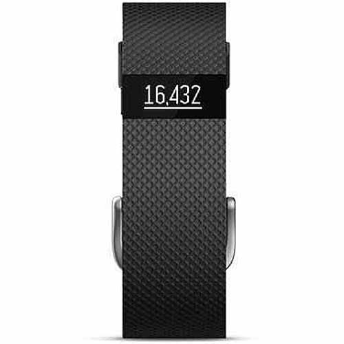 Fitbit Charge HR Heart Rate Activity Wristband Tracker Black Large Fb405bkl for sale online 