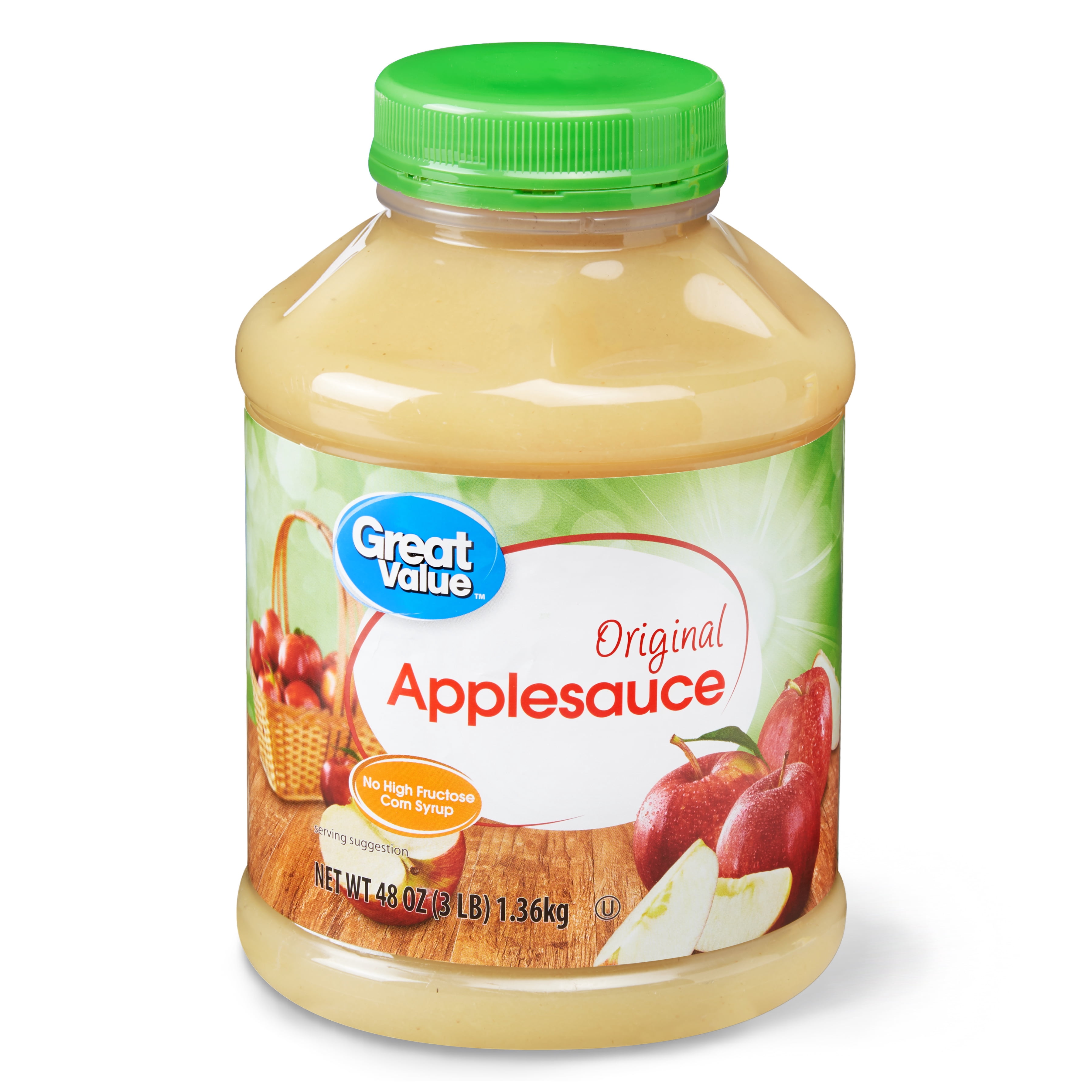 Great Value Original Applesauce 48 Oz Jar Walmart