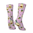 thumbnail image 3 of Goofa Different Avocados Printed Men's Crew Socks, Soft Durable Breathable Moisture-Wicking with Odor Control Cotton socks, 3 of 9