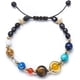 thumbnail image 2 of Pulsera del sistema solar para mujer, galaxia del universo, ocho líneas, estrella guardiana, pulsera de cuentas de piedra Natural, regalo para niñas JM, 2 of 6
