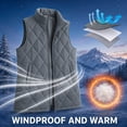 thumbnail image 4 of Fewfanhot Women's Clothing Lightweight Vest Packable Quilted Sleeveless High Collar Lightweight, 4 of 9
