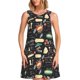 thumbnail image 1 of Balery Vegetable Quiche Vestidos de verano para mujer con estampado: vestido holgado sin mangas, vestido playero informal y cómodo para días calurosos., 1 of 7