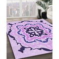 thumbnail image 3 of Ahgly Company Machine Washable Indoor Rectangle Transitional Blossom Pink Area Rugs, 2' x 3', 3 of 7