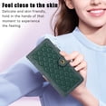 thumbnail image 3 of Jiahe Cover for Samsung Galaxy A34 5G Case, RFID Blocking PU Leather Zipper Handbag Purse Flip Cover, Kickstand Folio Case with Card Slots Holder Wrist Strap Lanyard & Shoulder Strap,Green, 3 of 7