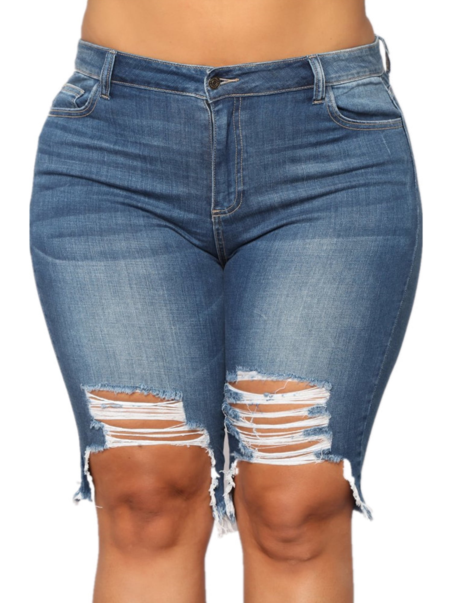 Skinny Denim Shorts Pants Women 