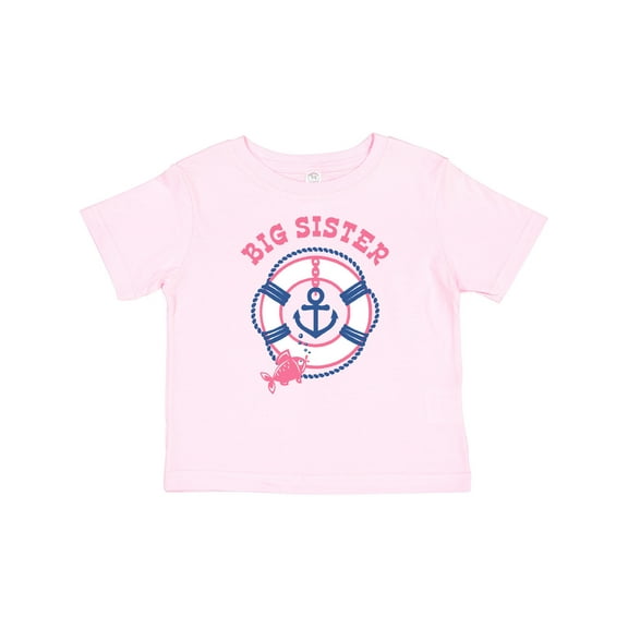 Inktastic Nautical Big Sister Girls Baby T-Shirt
