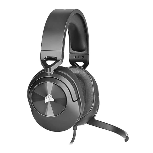 CORSAIR Auriculares Estéreo para Juegos HS55, Compatibles con Múltiples Plataformas, Que Incluyen PC, Mac, PS5/PS4, Xbox Series x, Nintendo Switch y Dispositivos Móviles mediante un Conector de 3,5 Mm