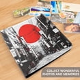 thumbnail image 4 of FORMRS 3 Ring Photo Album 4"x6" Self Adhesive Large Capacity PU Leather Cover, Black Streets, 4 of 8