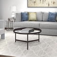 thumbnail image 2 of Evelyn&Zoe Metal Double Circular Black Coffee Table, 2 of 8