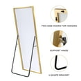 thumbnail image 6 of 51"x16" Rectangular Full Length Floor Mirror with Stand Gold, 6 of 7