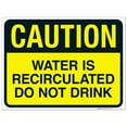 thumbnail image 1 of Water Is Recirculated Do Not Drink Sign, Pool Sign,, 1 of 1