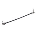 thumbnail image 1 of Cable ammoon 30cm/ 12in Guitar Effect Pedal Instrument Patch Cable 1/4" Silver Right-angle Plug Black PVC Jacket, 3-Pack, 1 of 5