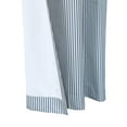 thumbnail image 5 of Thermalogic Ticking Stripe Pole Top Curtain Panel Pair Window Dressing each 40 x 84 in Navy, 5 of 9