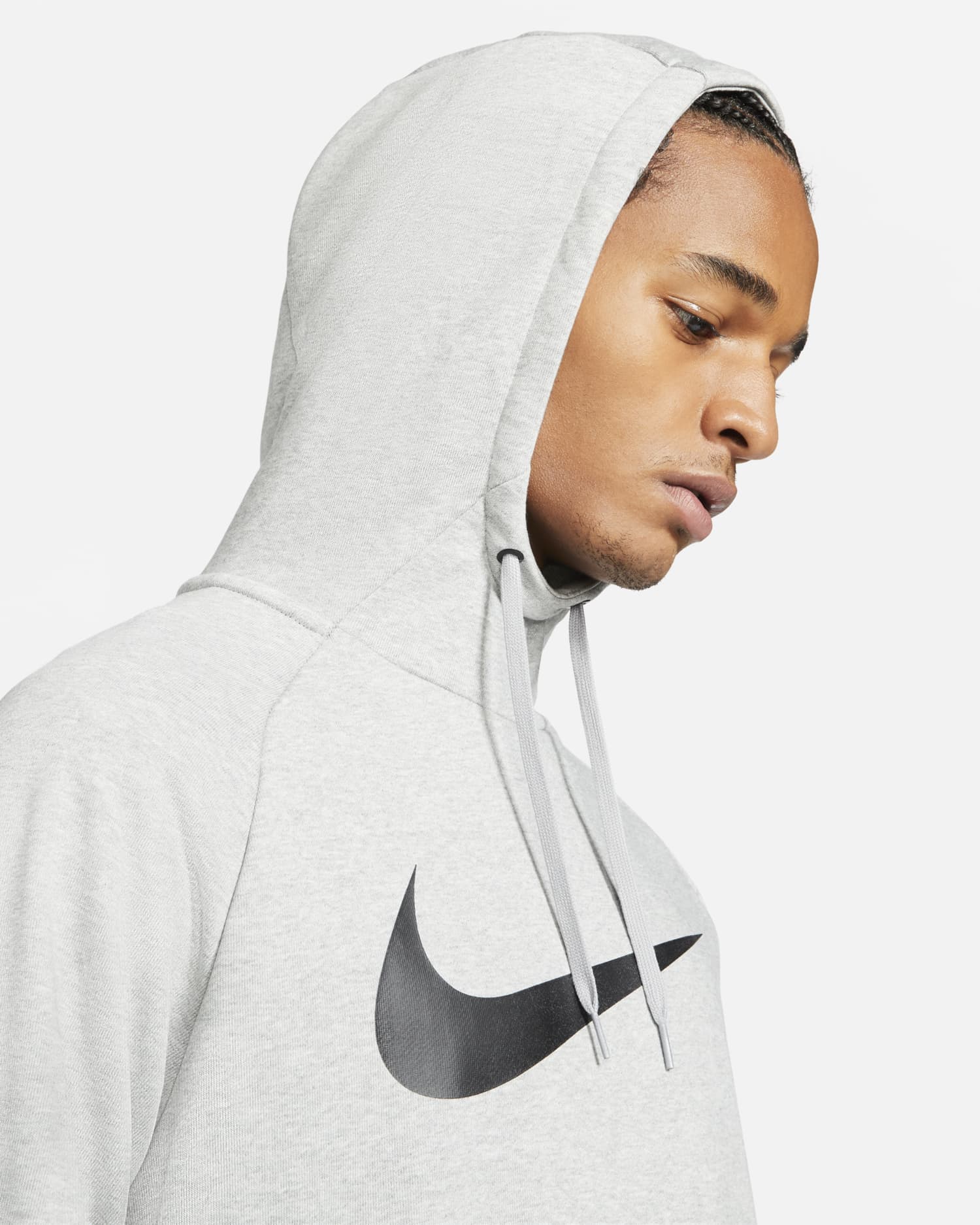 Nike Dri-FIT Men's Pullover Training Grey Heather/Black, M -