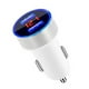 thumbnail image 4 of Sidaley de pantalla de dígitos para teléfono móvil de coche, medidor de voltaje, adaptador de carga USB portátil para accesorios de enchufe Teléfono y Comunicación Plata blanca, 4 of 6